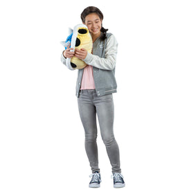 Vibrant colors of Club Mocchi Mocchi Spiny Shell plush for a playful shelf display.