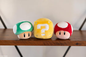 Club Mocchi Mocchi Question Block mini plush ideal for collection and play.