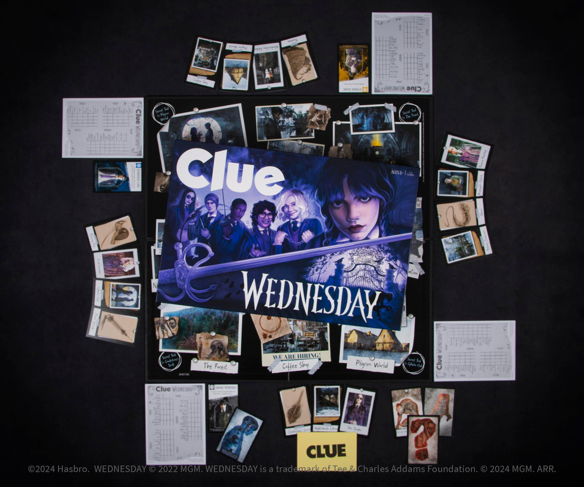 USAOPOLY CLUE: Wednesday age-8-plus suitable for 2-6 players