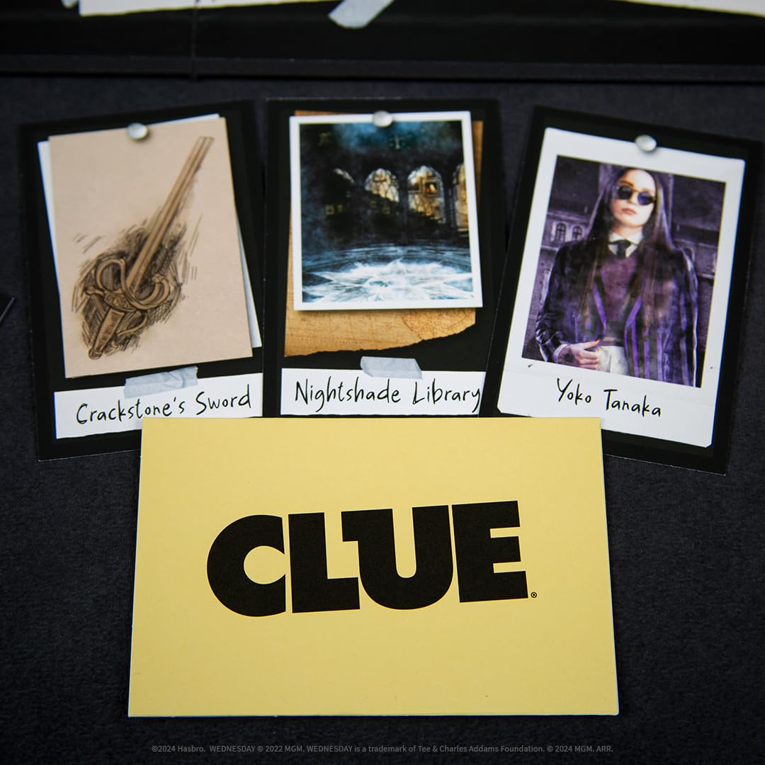 USAOPOLY CLUE: Wednesday dice and board layout aids tactical decisions