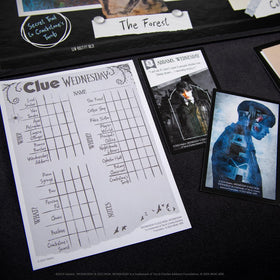 USAOPOLY CLUE: Wednesday weapons six items add unique tactics to gameplay