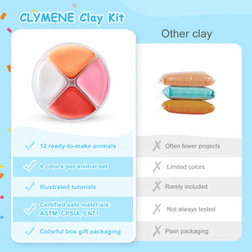CLYMENE non-toxic clay ensures safe, worry-free play for young creators