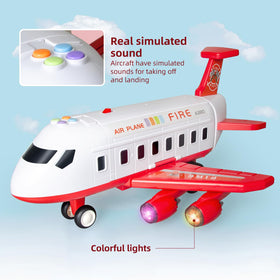 Cmartlarge dual-launcher airplane toy enables quick launches and dynamic play transitions