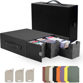CMFYlive Card Deck Box with Commander display for quick access during games.