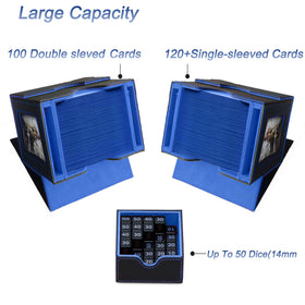 Two dividers and one top loader included for organization