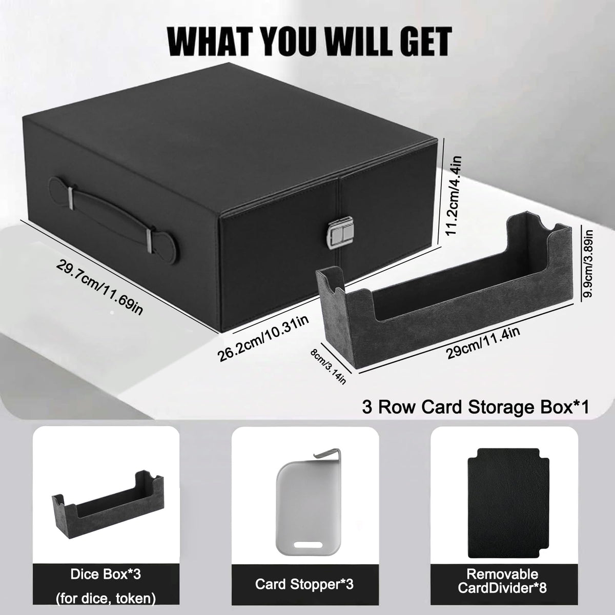 CMFYlive MTG deck box featuring magnetic closure for secure transport.