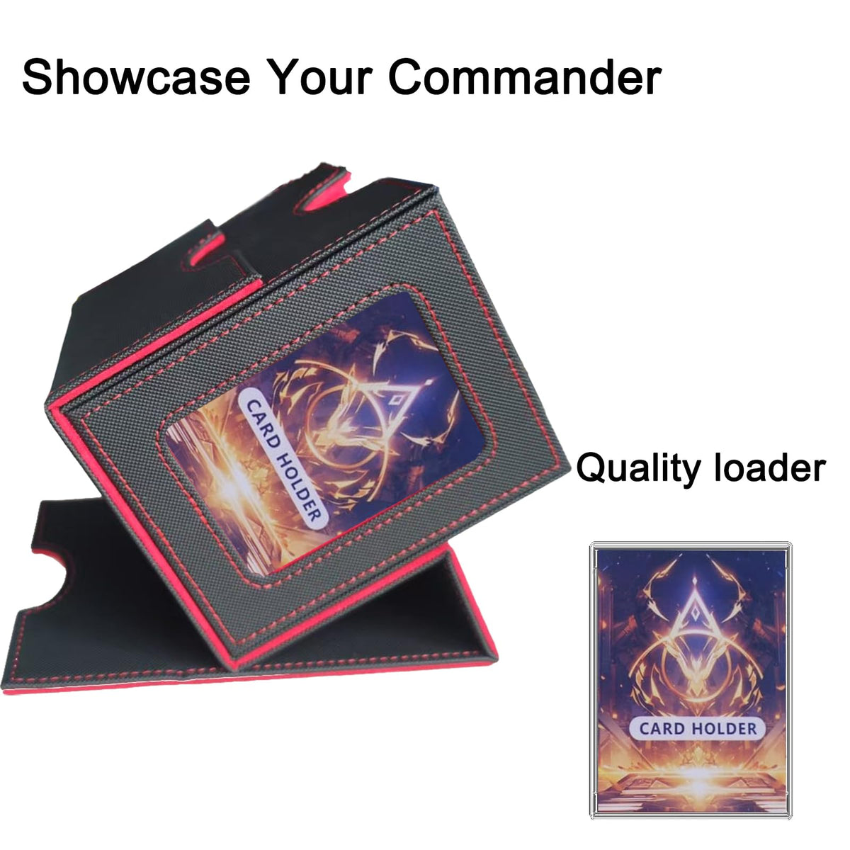 CMFYlive PU leather deck storage box with soft microfiber lining