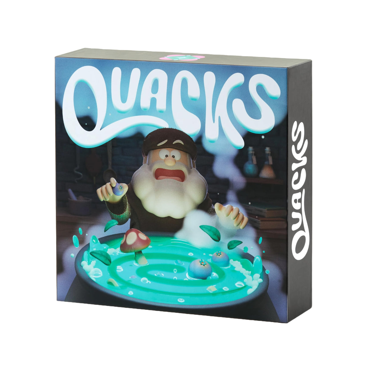 CMYK Quacks bottle pour highlights immersive ingredient drawing for exciting potions.