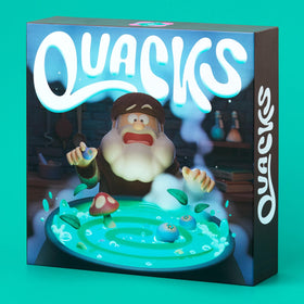 CMYK Quacks cauldron explosion conveys risk-reward thrill during game.