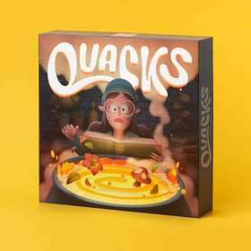 CMYK Quacks cauldron and ingredients art showcases vibrant colors at the table.