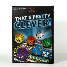 CMYK That's Pretty Clever dice on the table for strategic placement