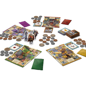 CMON Sheriff of Nottingham 2nd Edition cards highlight bluffing and strategy.