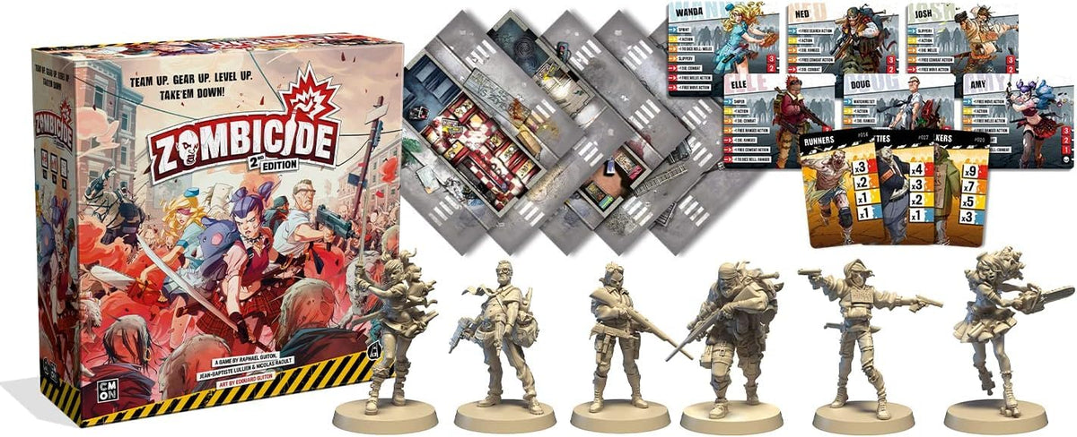 CMON Zombicide 2nd Edition players collaborate around a table