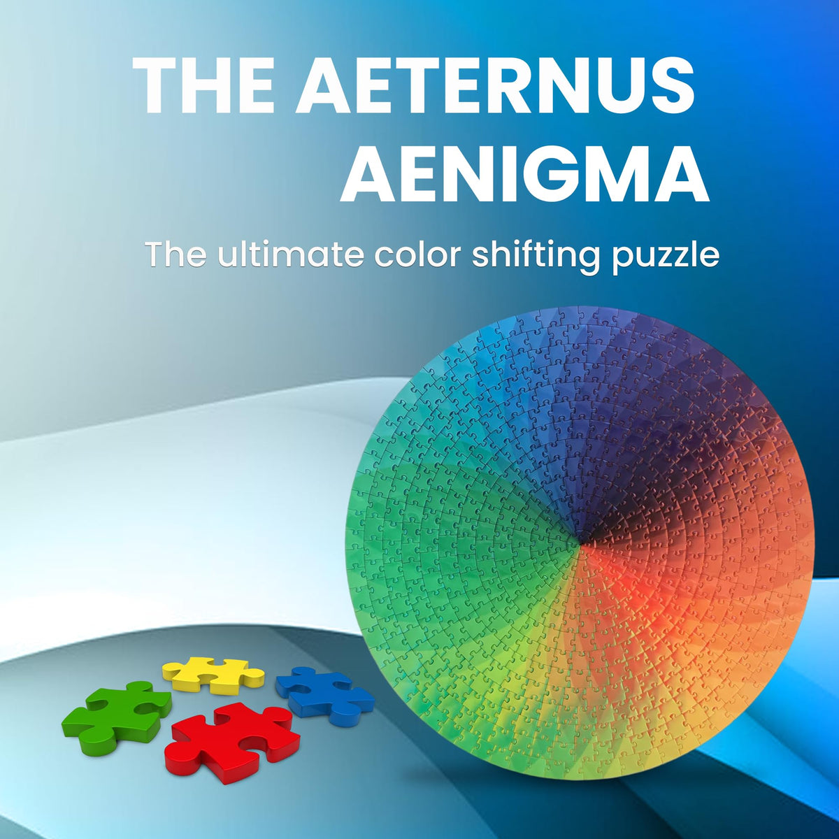 CMY Cubes lenticular color-changing puzzle enhances visual impact during assembly
