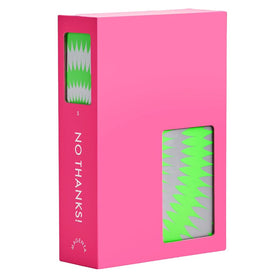CMYK No Thanks! Magenta Edition deck top view, ideal for fast rounds and social play.