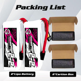 CNHL 2-pack LiPo battery duo for extended RC sessions and racing