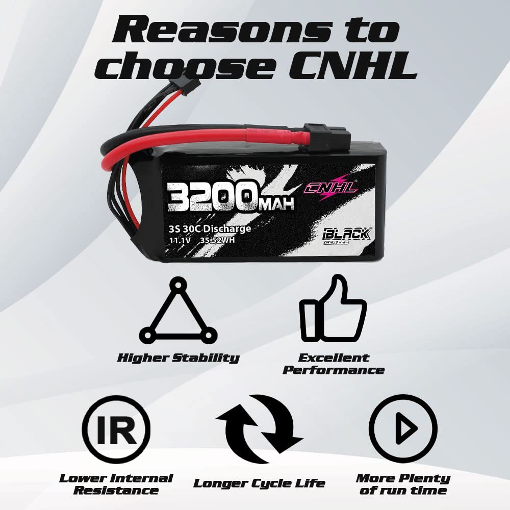 CNHL battery weight 218g for balanced handling