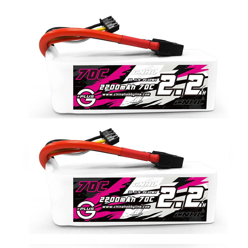 CNHL 2200mAh 3S LiPo battery front view with XT60 plug for RC use and power