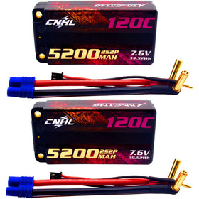CNHL 2S Shorty battery in hardcase ready for high-power RC use.