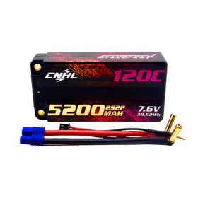 CNHL 2S Shorty 5200mAh battery top view for high-performance RC cars.