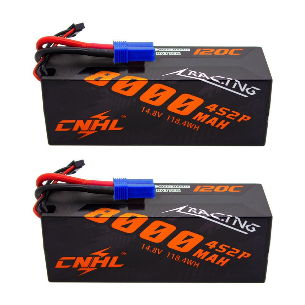 CNHL 4S LiPo 8000mAh battery with EC5 connector delivering stable power for RC models.