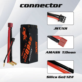 CNHL 5mm bullet to T plug connector for reliable RC power connections.