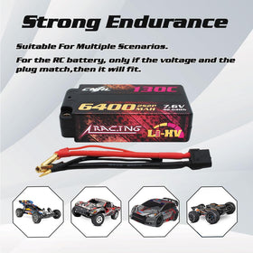 CNHL 6400mAh 2S Lipo 130C discharge supports quick power bursts