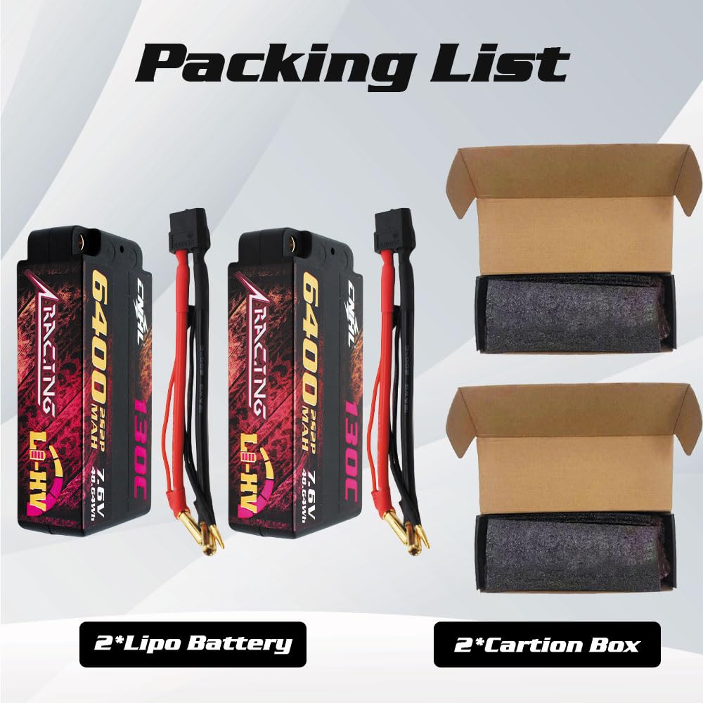 CNHL 6400mAh 2S Lipo in use on an RC car demonstrates longer run times