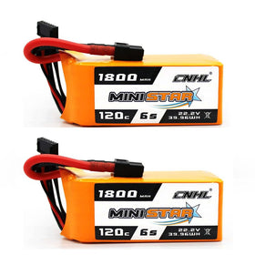 CNHL 6S 1800mAh LiPo with XT60, compact battery for RC racing.