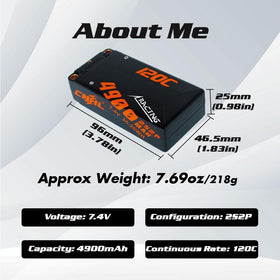 CNHL battery side view in hard case highlighting sturdy construction for durability.