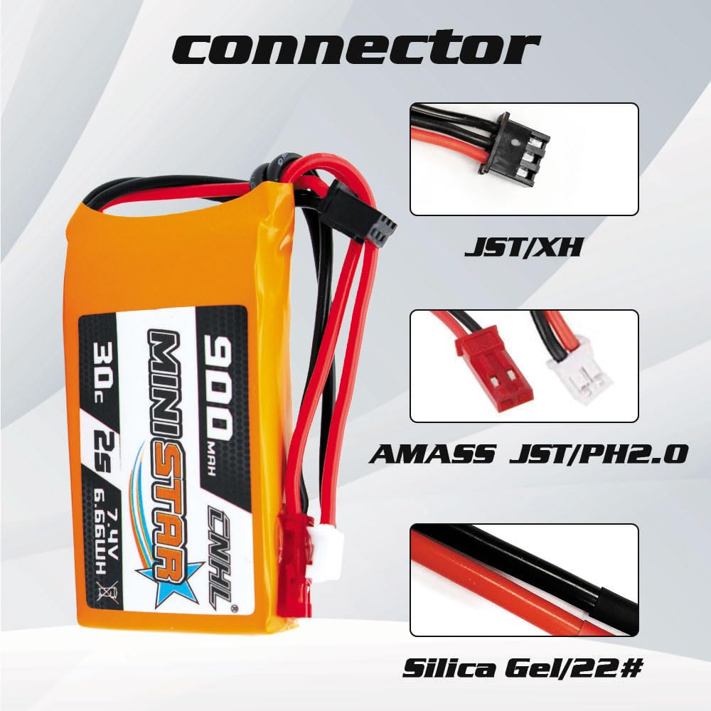 CNHL ph20 plug close-up shows easy compatibility with Axial SCX24.