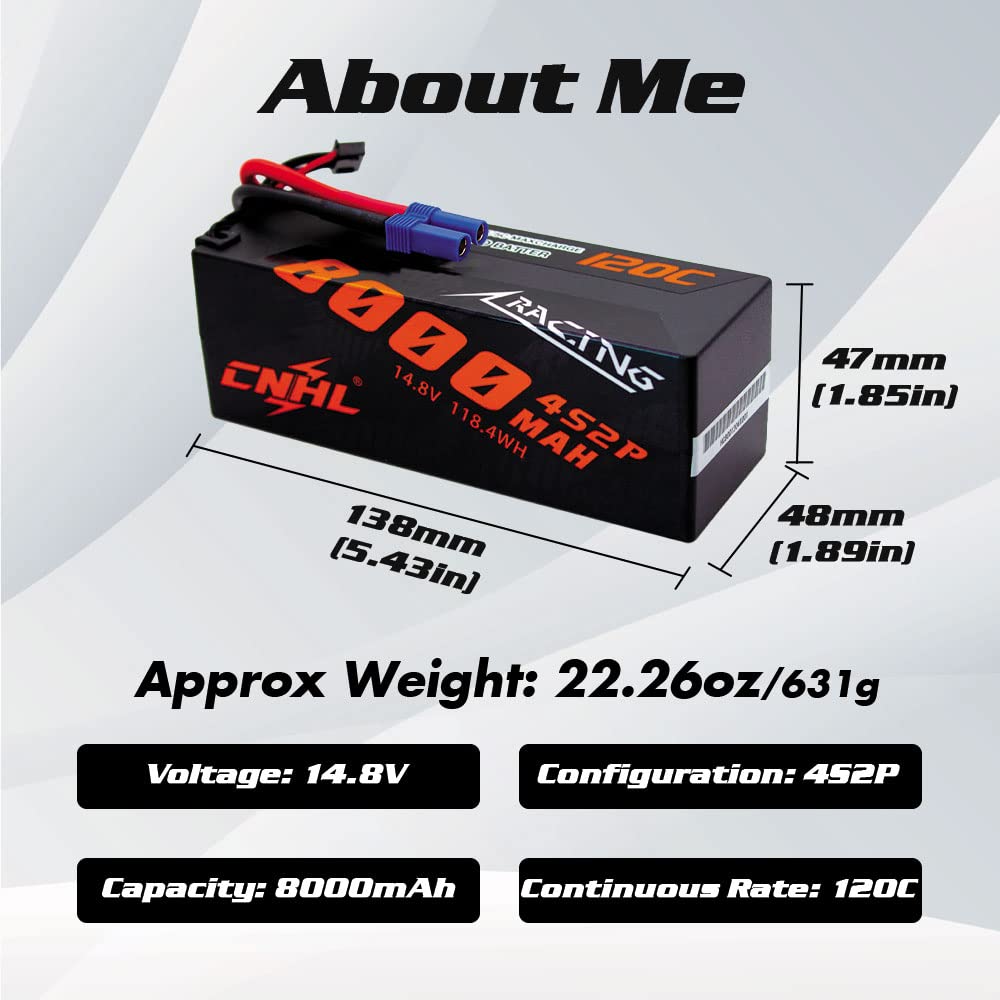 CNHL 4S battery mounted in an RC car for extended runtime and reliability.