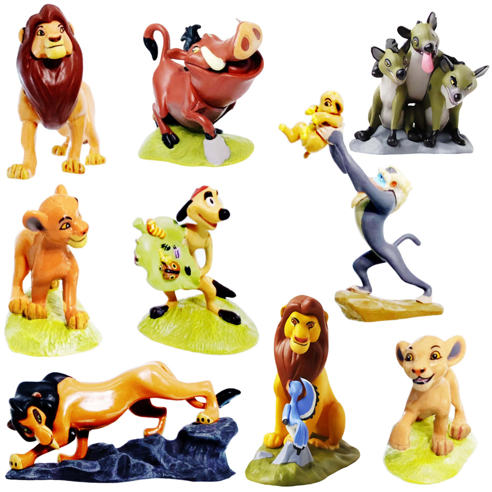 CNIUETYR Spotted Hyena figurine for cake toppers and tabletop decor.