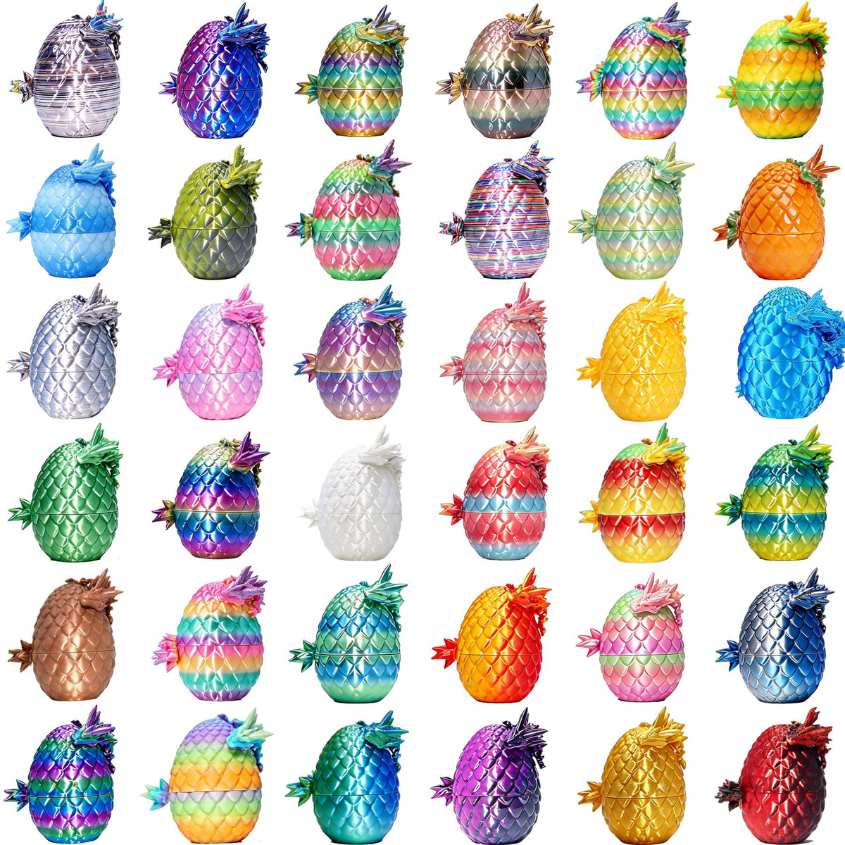 CNSTAR dragon eggs unboxing showing colorful eggs with articulated dragons for party favors