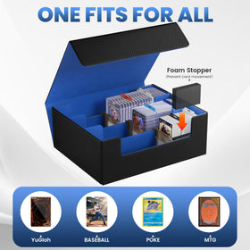 Co-opting storage box has 4 upright supports for stability