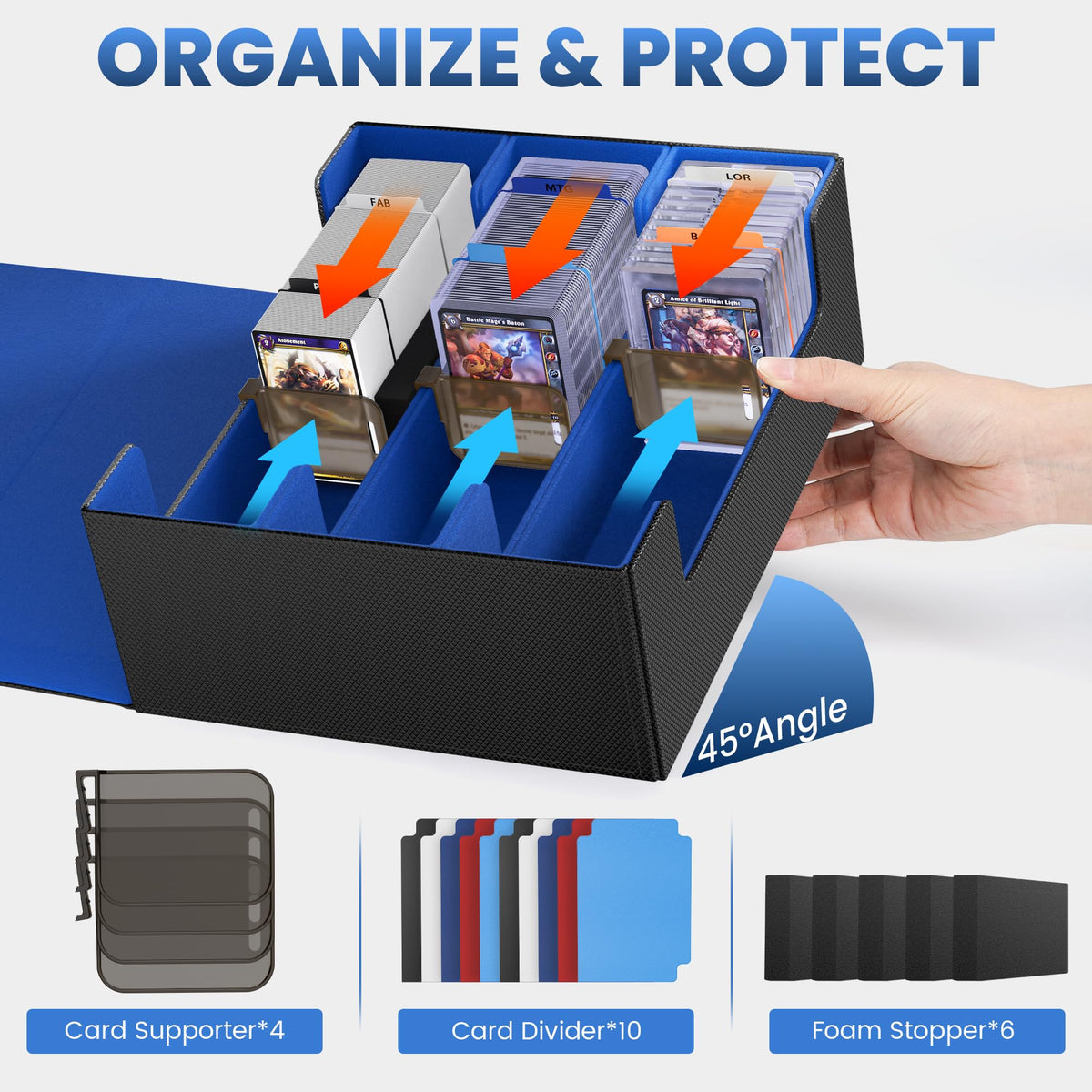 Co-opting box accommodates 450+ 35PT toploaders for protection