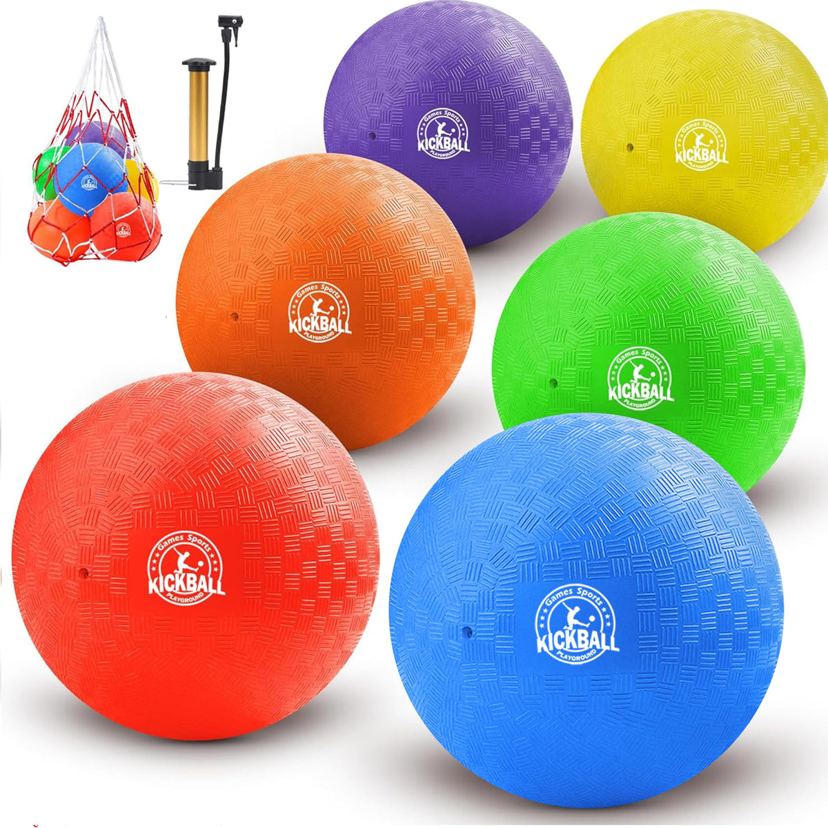 COAMZPARTY 10-inch blue kickball for outdoor play and group games