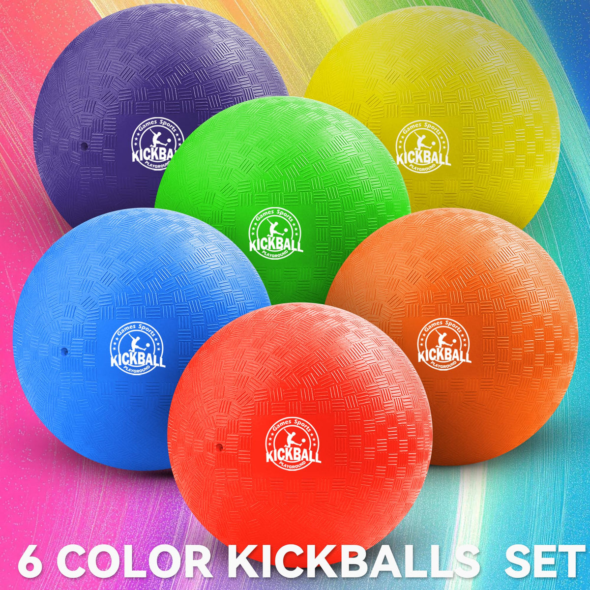 COAMZPARTY 10-inch orange kickball for energetic play and classroom recess