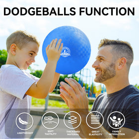 COAMZPARTY 10-inch red kickball for vibrant active play and social games