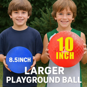 COAMZPARTY 10-inch yellow kickball ready for dodgeball and kickball sessions