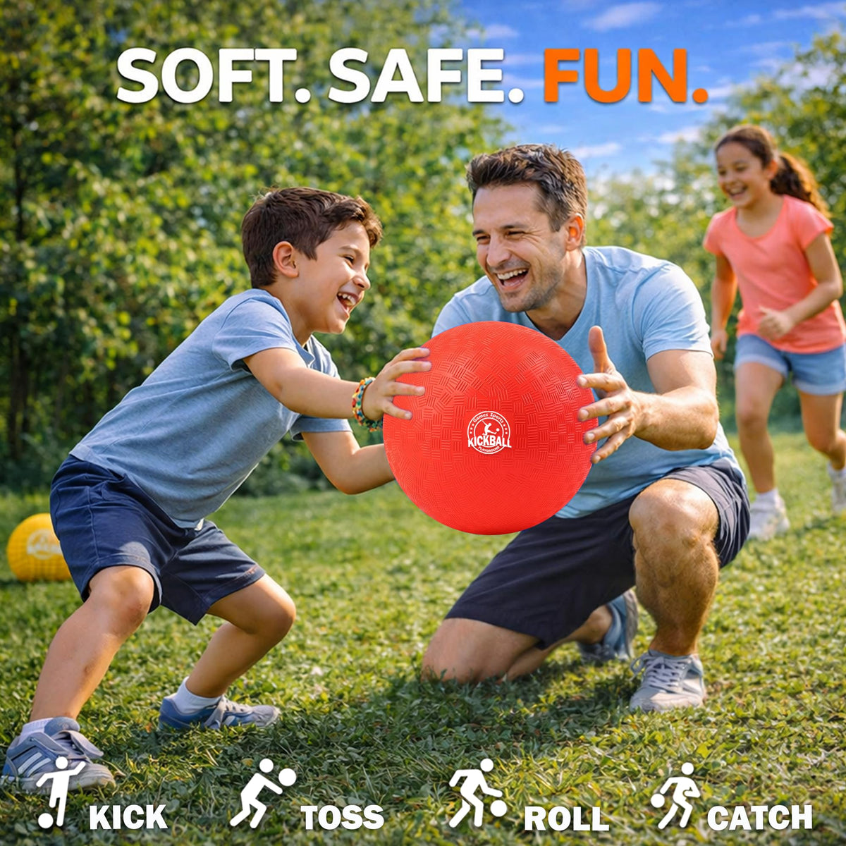 COAMZPARTY dodgeballs 12-pack in bright colors for lively outdoor games.
