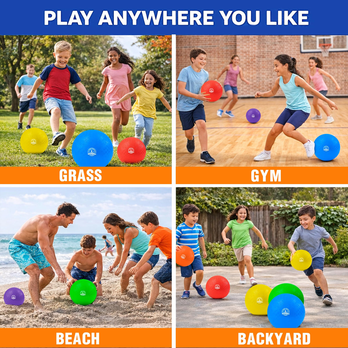 COAMZPARTY versatile balls for indoor or outdoor games.