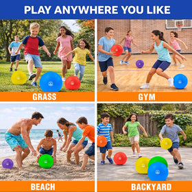 COAMZPARTY versatile balls for indoor or outdoor games.