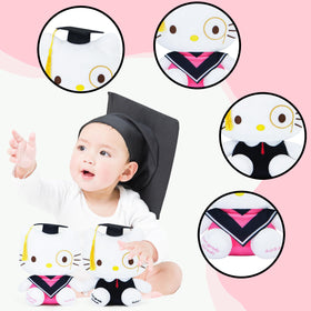 COAQAC graduation cat plush embroidered 2026 foot details celebrate the Class of 2026