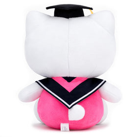 COAQAC graduation cat plush monocle detail offers a whimsical memento for milestone moments