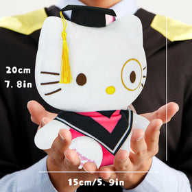 COAQAC graduation cat plush soft fabric provides a cozy snuggle for dorm rooms
