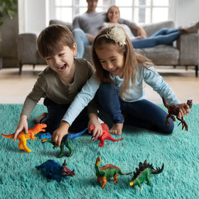 COASTLINE CRAFT painted dinosaur toy figures ready for imaginative play.
