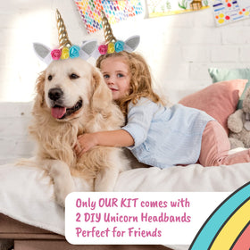 COASTLINE CRAFT Kids paint brushes and paints for unicorn art