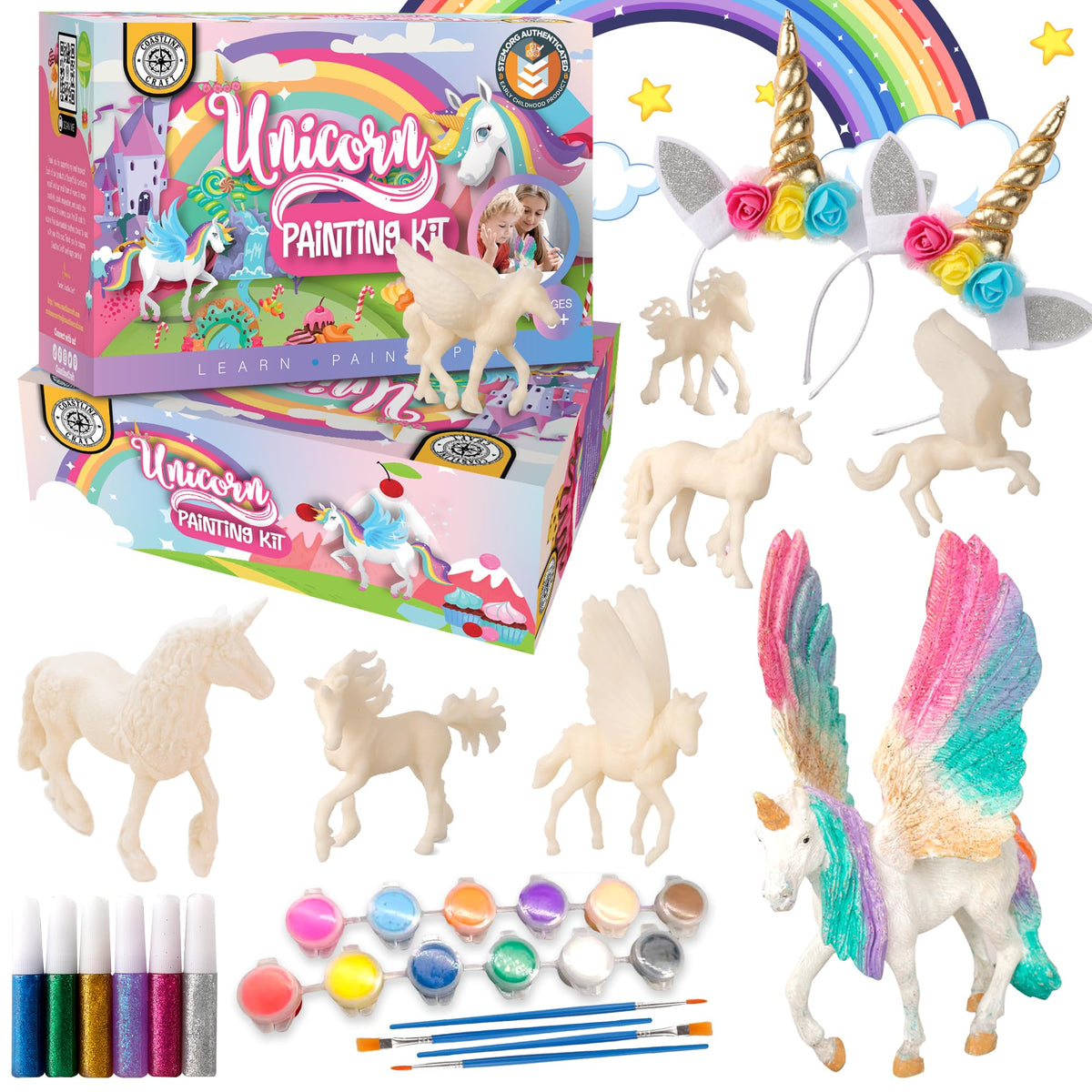 COASTLINE CRAFT Unicorn Painting Kit box for creative kids