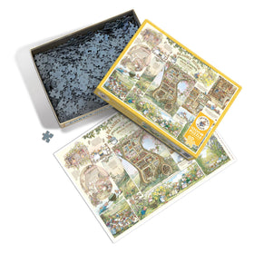 Cobble Hill Brambly Hedge Spring Story random-cut pieces encourage spotting unique shapes.